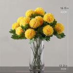 Kunstblumen Künstliche Hortensien in Einer Glasvase – lebensechtes Blumenarrangement aus Seide für die Elegante Innendekoration im Wohnzimmer für jeden Anlass