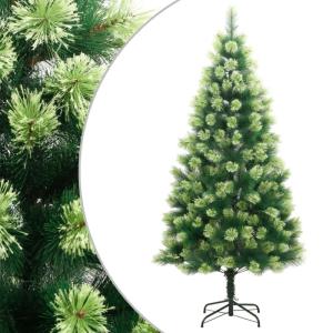 356737 Kunstkerstboom, inklapbaar, met standaard, 150 cm, kunstdennenboom, dennenboomdecoratie, kerstbomen