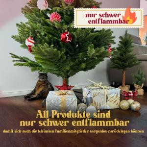 Kleine kunstkerstboom, 85 cm, natuurgetrouwe replica met spuitgietelementen, kunstkerstboom, decoratie, dennenboom, kerstdecoratie (groen, 85 cm)