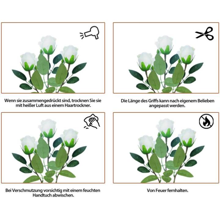 Kunstrozen, 15 stuks, kunstbloemen, net echt, lange stem, kunstrozen voor doe-het-zelf bruiloftsdecoratie, bruidsboeket, tuin, feest, hotel, kantoor, decoratie, rozen (wit)