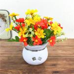 Kunstblumen Gefälschte Pflanzen, kleine künstliche Mini-Blume, für Garten, Rasen, Balkon, Büro, Bauernhaus, drinnen und draußen, Frühlings- und Sommerdekoration für jeden An