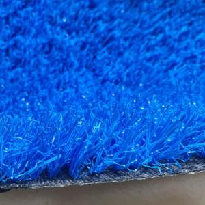 Kunstrasen 78,7 Zoll Blauer Kunstrasen, Grasstärke 20 mm, Dicker Synthetischer Rasenbalkonteppich, Perfekt für den Innen- und Außenbereich, Kunstrasenteppich (Größe: 2 x 2 m)