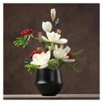 Kunstblumen Tischblumenarrangement für den Innenbereich – 41 cm x 54 cm große Kunstpflanze für die Schreibtischdekoration im Wohnzimmer – Keramikvase für jeden Anlass