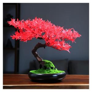 Künstlicher Bonsai-Baum 12,5 Zoll künstlicher Bonsai-Baum, realistische gefälschte Pflanzendekoration, künstliche Pflanzen-Dekoration for den Innenbereich for die Desktop-Anzei