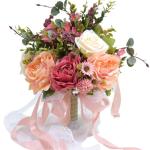 Europäischer künstlicher Rosenblumenstrauß, Simulation koreanischer Hochzeitsstrauß für Valentinstag, Hochzeit, Brautfotografie