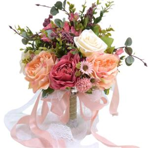 Europäischer künstlicher Rosenblumenstrauß, Simulation koreanischer Hochzeitsstrauß für Valentinstag, Hochzeit, Brautfotografie
