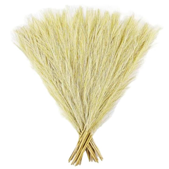 Künstliches Pampasgras, 30 Stück, natürliches getrocknetes Pampasgras für Vase, Pampasgraspflanze für Blumenstrauß, Phragmiten, Hochzeitsdekoration