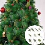 Künstliche Weihnachtsblätter, künstlicher Kiefernzweig, für Blumenarrangement, Zuhause, Weihnachten, Festival, Party, Dekoration, künstliche Blätter