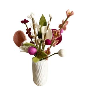 - Vilten bloemen boeket bloemen van vilt - boeket - Fair Trade - handgemaakt (bloemenmix)