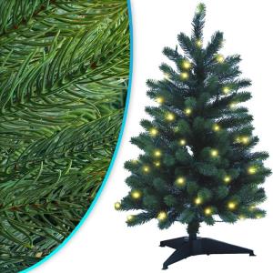 Kerstboom -Xmas Premium 85 cm met LED Fairy Lights - Kunstmatige volledig PE dennenboom van 100% spuitgegoten - bedrieglijk echte kunstboom - B1 moeilijk ontvlambaar