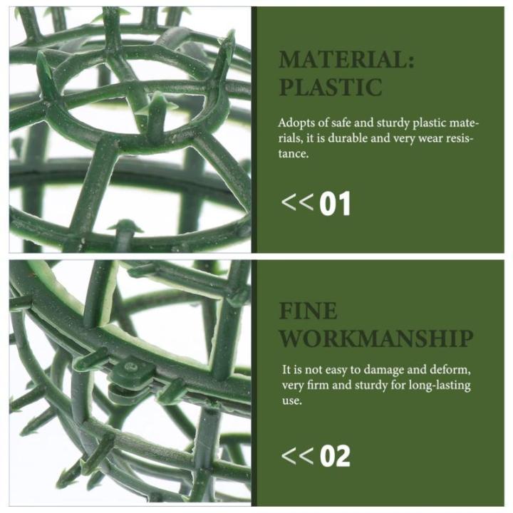 5 stuks kunststof bloemen balstandaard vorm gesneden bloemenrek houder kamerplanten slinger frame voor bloemballen bruiloft ornament Kerstmis grasbal