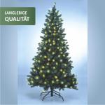 Premium kerstboom 180 cm, helder licht, kunstkerstboom, met 222 leds, nepboom, PE-kerstboom