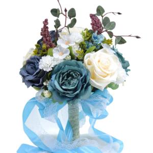 Europäischer künstlicher Rosenblumenstrauß, Simulation koreanischer Hochzeitsstrauß für Valentinstag, Hochzeit, Brautfotografie