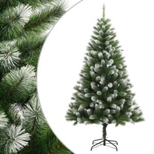 Künstlicher Weihnachtsbaum Klappbar Beschneit Kunstbaum Dekobaum Christbaum Weihnachten Künstlicher Tannenbaum Weihnachtsbaum für Weihnachtsdeko 240 cm