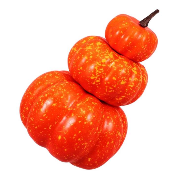 4 Stück Schaumkürbis Gestapeltes Kürbisdekor Kürbisse Im Herbst Ernten Kürbis Im Herbst Lebensechte Thanksgiving-kürbisse Simuliertes Kürbismodell Halloween-kürbis-Ornament