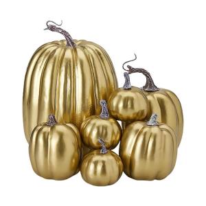 Herbstkürbisse, 7 Stück Künstliche Kürbisse, Schaumstoff, Herbstkürbis für Ernte, Herbs_t, Tisch, Zuhause, Garten, Erntedankfest, Halloween, Party-Dekoration