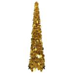 Künstlicher Pop-Up-Weihnachtsbaum Künstlicher Weihnachtsbaum Christbaum Tannenbaum Kunstbaum Weihnachten für Weihnachtsdeko Golden 120 cm PET