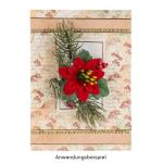 Decoratieve bloemen, , bloemen, verschillende soorten, ca. diameter 8 cm (kerstster 2 - rood - 20 stuks)