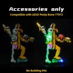 Ledlichtset compatibel met Lego 77072 Peely Bone (geen model), decoratieverlichtingsset compatibel met Peely Bone 77072, creatief speelgoed