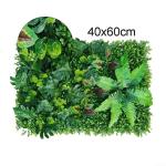 Kunstmatige gazonplant wandpanelen, 40 x 60 cm, kunstmatige buxus hegpanelen, klimop privacy levende muurafrastering voor huis tuin binnen en buiten decoratie | Geeft een natuurlij