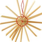 112-delige strosterrenset - sterren, bellen, dennenbomen en traditionele figuren als kerstboomversiering - kleine stro - natuurlijke kerstboomversieringen
