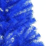 Kunstkerstboom met standaard, 240 cm hoog, kerstdecoratie, kunstboom, hoge kunstkerstboom, kerstboom, PVC en staal, blauw
