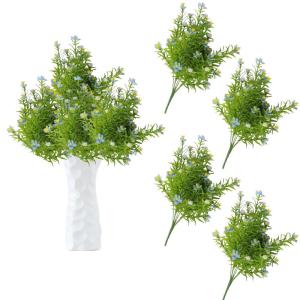 Kunstblumen Deko Künstliche 140 Teilige mit Lange Stiel Blumen Sträuße für Home Party Garten Hochzeit Dekor Blumenarrangements Tisch Mittelstücke 0814