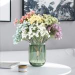 Set van 6 kunstmatige Gypsophila Babies Breath , boeketten, decoratie voor bruiloft en verjaardag, DIY, meerkleurig