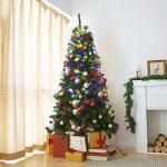 2m kerstboom Werplichtketting met ring, kerstboomverlichting Overworplichtketting met 8 slingers 280 LED-lichtketting voor 150cm 180cm 210cm 240cm boom - kleurrijk