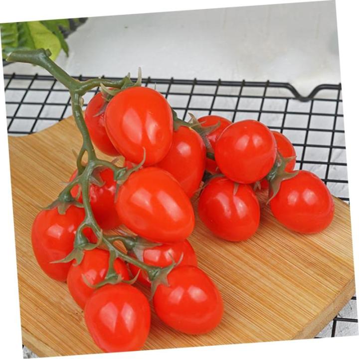 5 Stück Simulierte Kleine Tomaten Kirschen Kunstobst Dekor Realistische Obst Foto Requisite Obst Requisite Obst Fotografie Requisiten Party Dekor Künstliche Früchte