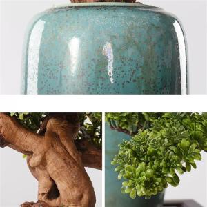 Künstlicher Bonsai-Baum Künstlicher Bonsai-Baum, 35,4 Zoll groß, Simulation Willkommens-Kiefer-Bonsai-Baum, Innen-Wohnzimmer-Dekoration, Simulation einer Topfpflanze mit Keramik
