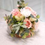 Künstlicher roter Rosen-Blumenstrauß mit Spitzenband, Blätter, Simulationsstrauß für Valentinstag, Hochzeit, Braut, Requisiten, Geschenk