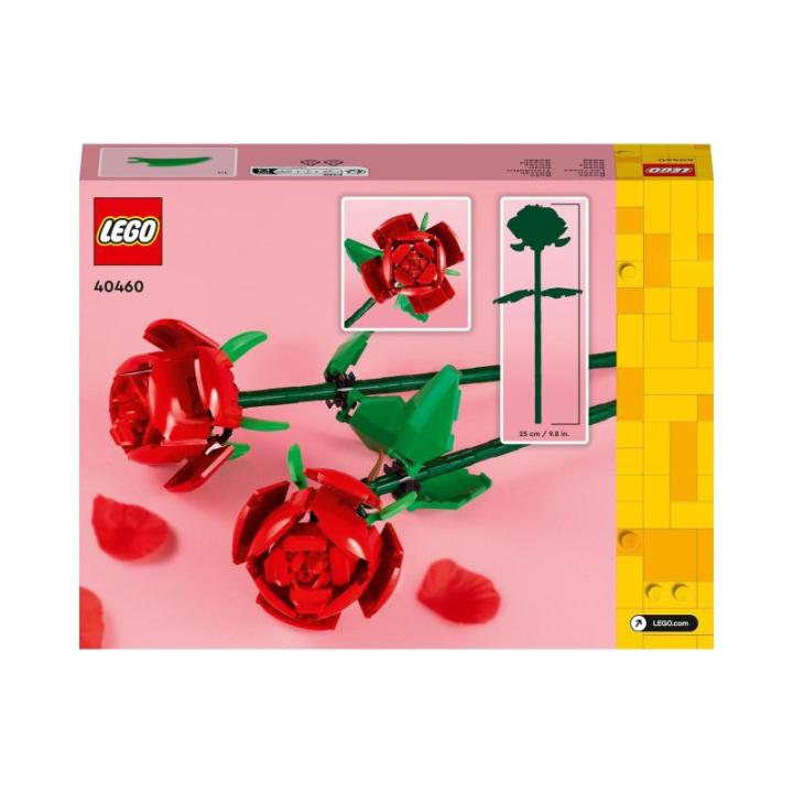 Rozen, Bloemen Bouwpakket voor Kinderen, Compatibel met Bloemenboeket Set, Woonaccessoire of Bureau Accessoire, Kerstcadeau voor Haar en Hem, Decoratie voor Meisjes en Jongens 4046