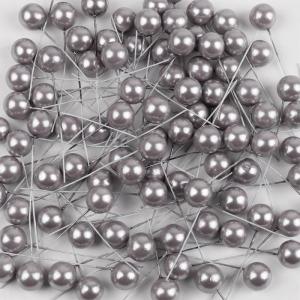 60 Stück Künstliche Beeren 12mm,Dekorative Beerenstiele,Beeren Früchte,für DIY Handwerk Dekoration,Weihnachtsbaum Weihnachtskranz Tischdeko,Hochzeit,Home Decoration,Grau