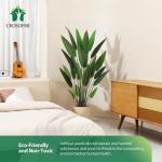 Künstlich Lilienbaum 160CM Fake Tropische Plastik Palme Perfekte Große Pflanzen im Topf für Indoor Outdoor Haus Haus Büro Garten Moderne Dekoration Housewarming Geschenk（1 Pa