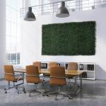 Plantenwand, , wandplanten, 50 x 50 cm, decoratie voor muur/balkon/tuin, donkergroen