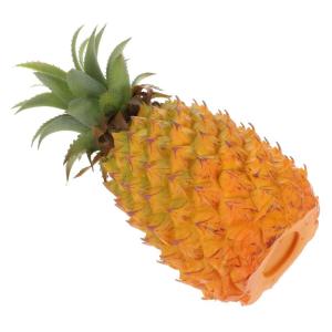 3St simulierte Ananas-Ornamente Ananas-Statue gefälschte Äpfel Ananas-Kunststoffmodell Ananas Schaufensterdekoration Obst Modelle künstliche Ananas Fake-Ananas-Modell-Dekor Pu