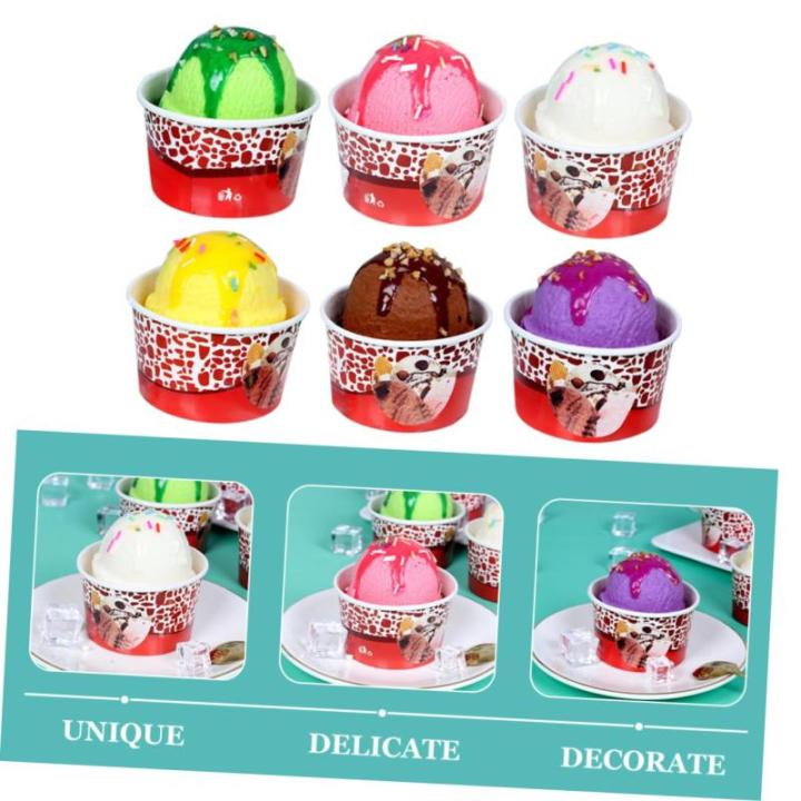 18 Stück Eiscreme Modell Eiscreme Display Requisiten Lebensechte Eiscreme Kugeln Partygeschenke Künstliche Eiscreme Kugeln Simulierte Eiscreme Kugeln Eiscreme Kugel
