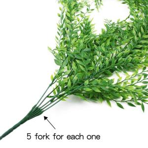 Set van 2 kunsthangplanten Nepwilgenbladeren Ivy Vine Plastic Hangend Treurgroen Hangende plant voor muur Binnen Buitentuin Bruiloft Hangpot Mand Decor