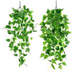 Nep klimop muur woondecoratie groene bladeren voor hotel en bruiloft tuin huis kunstmatige bladeren decor opknoping kunstmatige plant (groene dille bladeren)