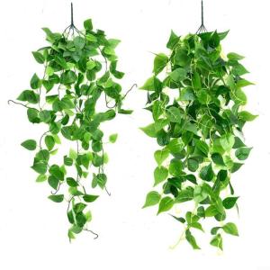 Nep klimop muur woondecoratie groene bladeren voor hotel en bruiloft tuin huis kunstmatige bladeren decor opknoping kunstmatige plant (groene dille bladeren)