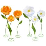 Künstliche Blüten, riesige Blumen 55-71 Zoll, große künstliche Blüten mit Stielen, weißer Langer Seiden-Seidenblumen