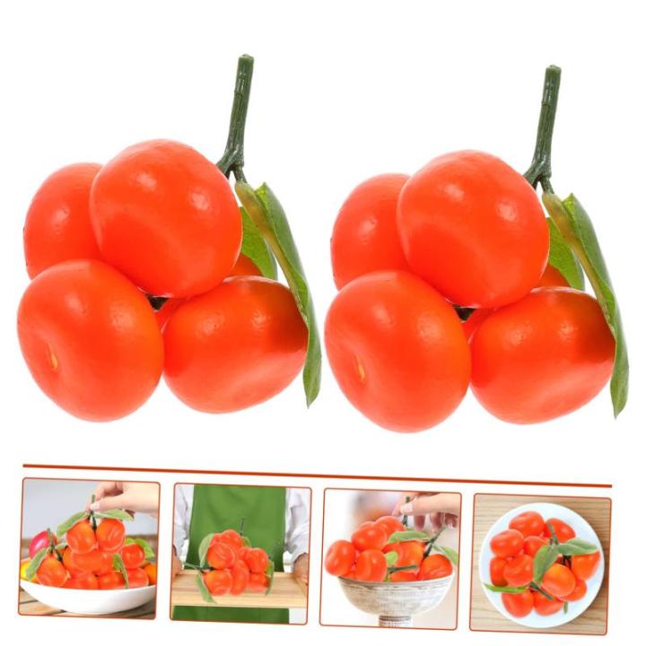 3 Sätze Simulation Orange Gefälschte Zitronen Obst Orange Spielzeug Dekorative Frucht Orange Küche Obst Photogratpy Requisiten Obst Fotografie Prop Obst Pflanzen 5 Stück * 3