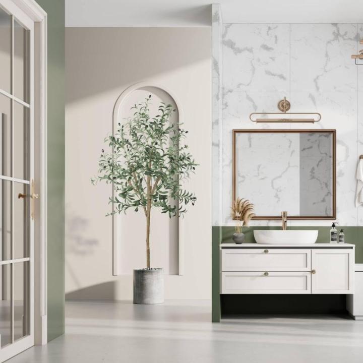 Kunstplant olijfboom, kunstboom, 170 cm, , echte , groot uitziend, voor binnen, balkon, slaapkamer, kantoor, tuin, bruiloft, party, decoratie