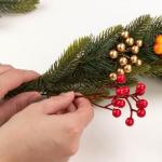 25x Decoratieve tak - decoratieve kleine takken met bessen - decoratieve takken als tafeldecoratie - knutselaccessoires voor doe-het-zelfwerkzaamheden (25 stuks - rode bessen 1)