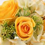 Kunstbloemen kunstboeket kunstplant bloemstukken set van 2 hortensia rozenboeket hoogte 30 cm decoratieve plant voor arrangementen feestdag tafel of bruiloft