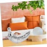 4 Stück Disco-Banane Bühne Ornamente Boho Bananenkostüm Schwimmbad Schaustücke Fischernetz-dekor Gast Laternen Thema Reflektierende Spiegelkugel Disco-Frucht-Requisite Tisch Gl
