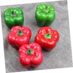 1 Satz Simulationsmodell Paprika Schaufensterpuppe Maneküre- Set Repiclas Kunstpfeffer Replikate Chili-Pfeffer-verzierung Falsches Pfeffermodell Falscher Chili Poly-Drache 5st
