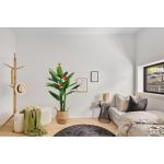 Strelitzie MN-KP-2211 Paradijsvogelbloem, kunstplant, kunstplant, decoratie, in zwarte pot, zeer realistisch, groen, 150 cm