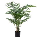 Künstliche Pflanzen Kunstpalme Kunstpflanze Groß Palme Kunstbaum Tropische Aesthetic Deko Wohnzimmer Balkon Schlafzimmer Büro Haus, 110CM